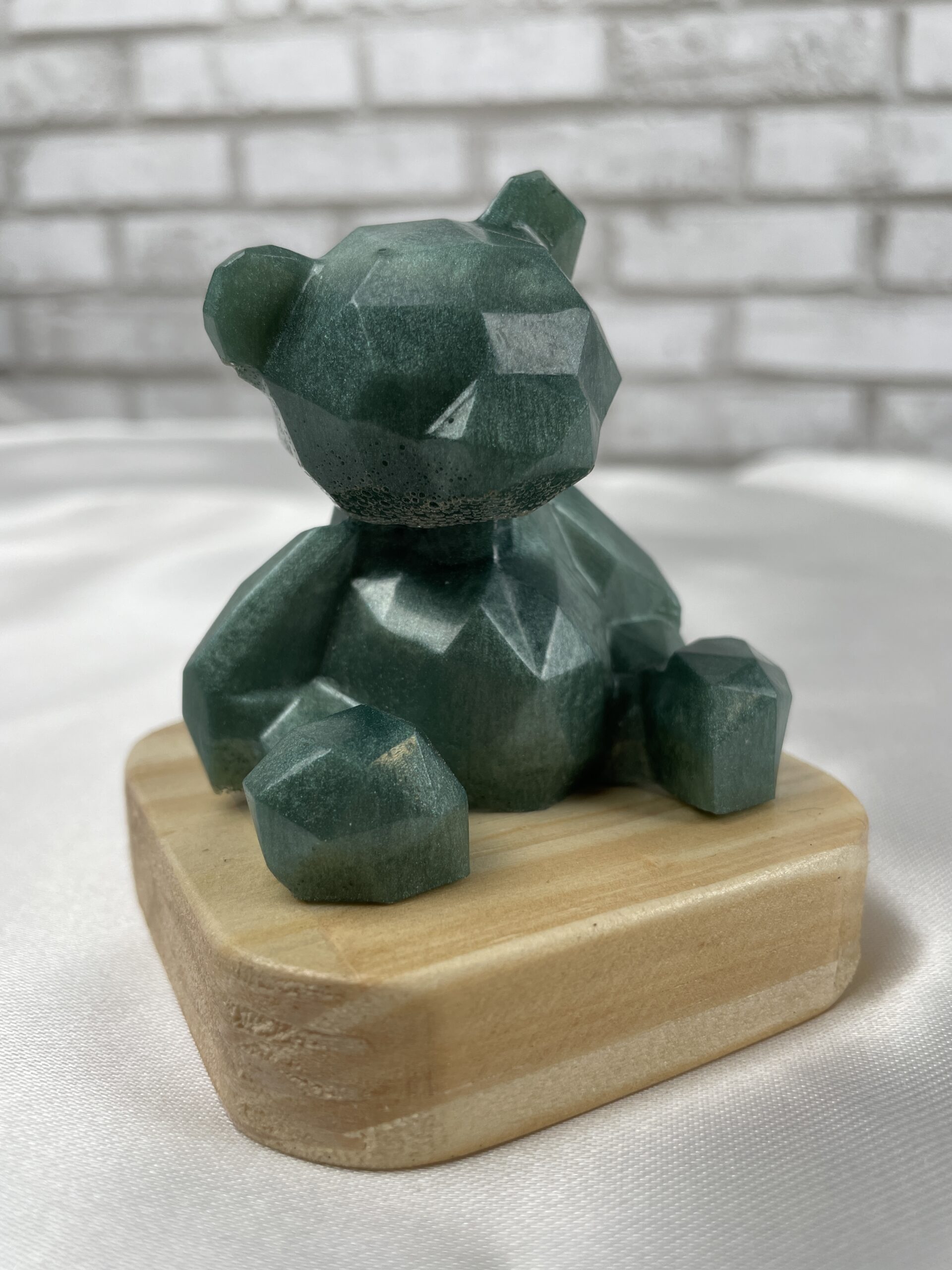 Animaux en Résine Époxy sur Socle en Bois