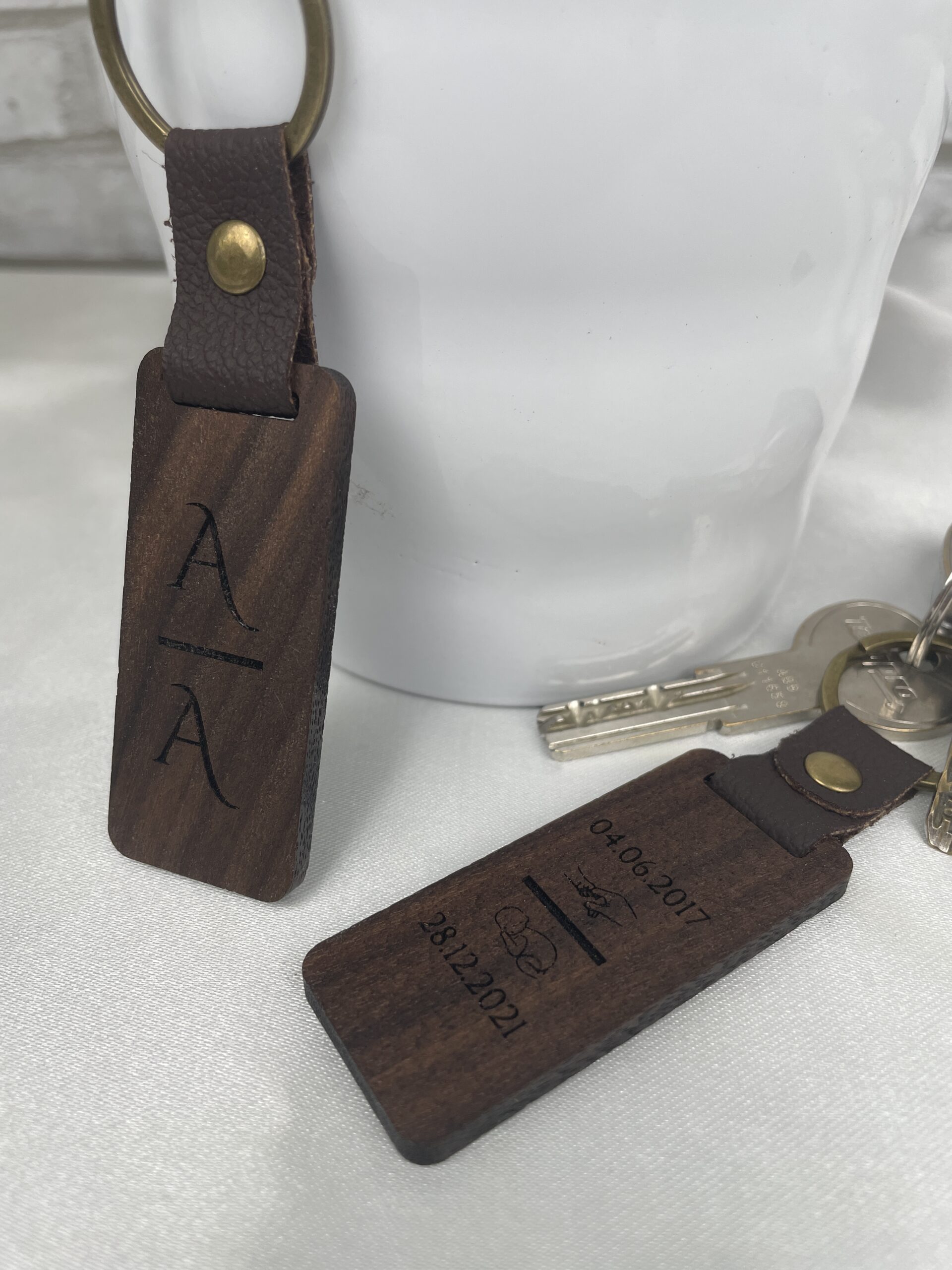 Porte clé en Bois Personnalisé