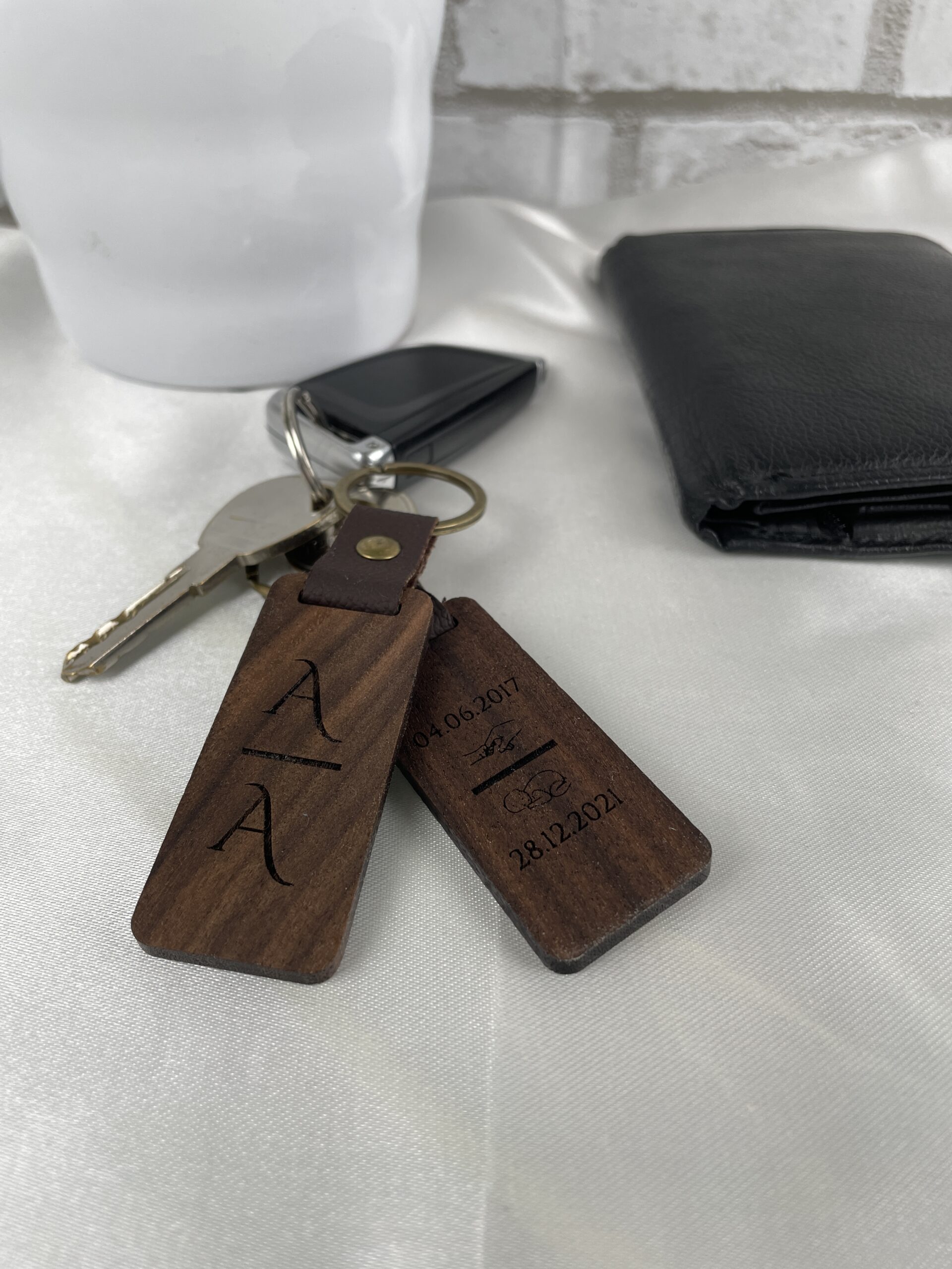 Porte clé en Bois Personnalisé