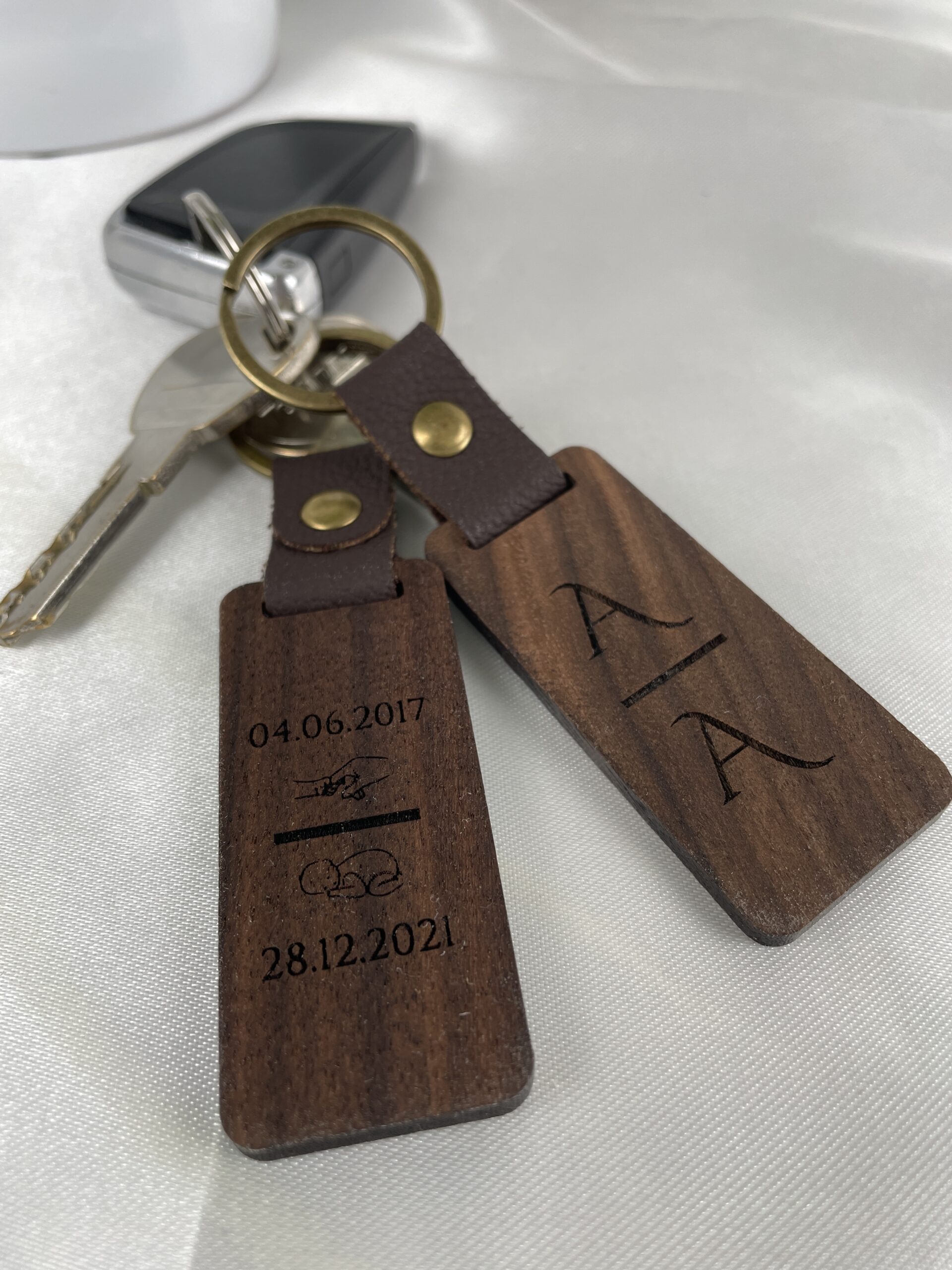 Porte clé en Bois Personnalisé