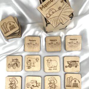 Memory en Bois Personnalisé ferme