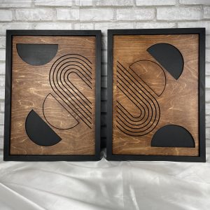 tableau en bois abstrait