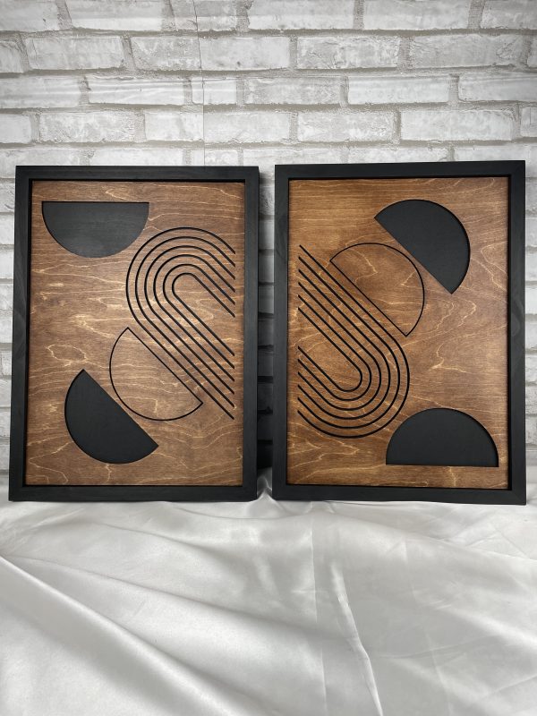 tableau en bois abstrait