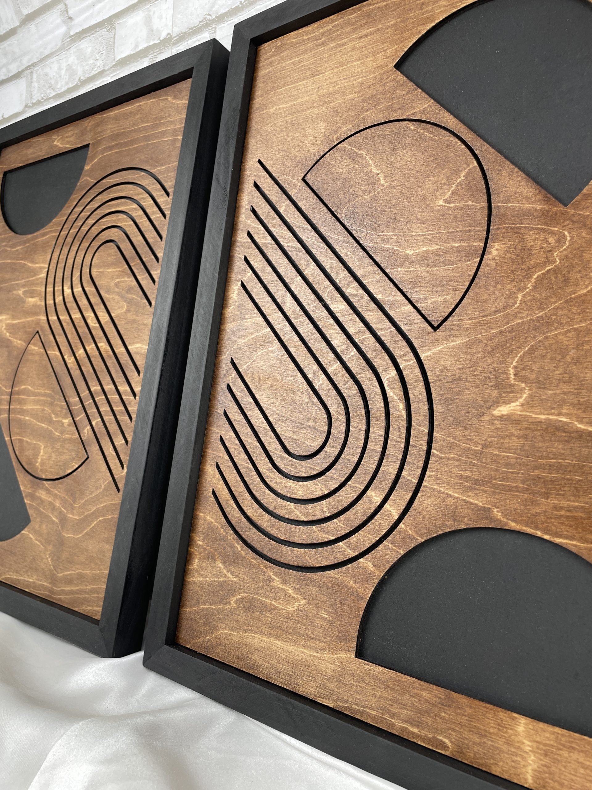 tableau en bois abstrait