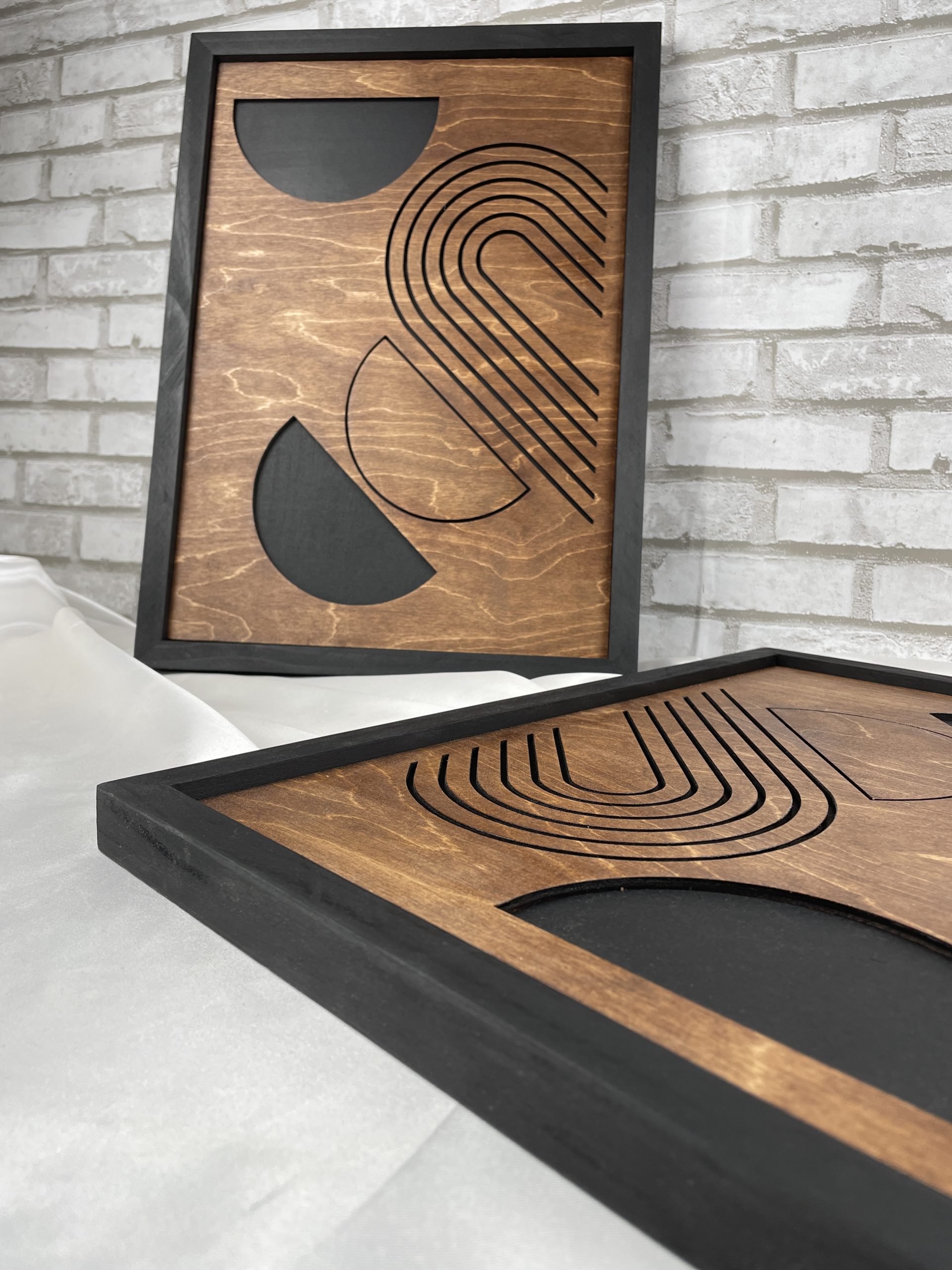 tableau en bois abstrait