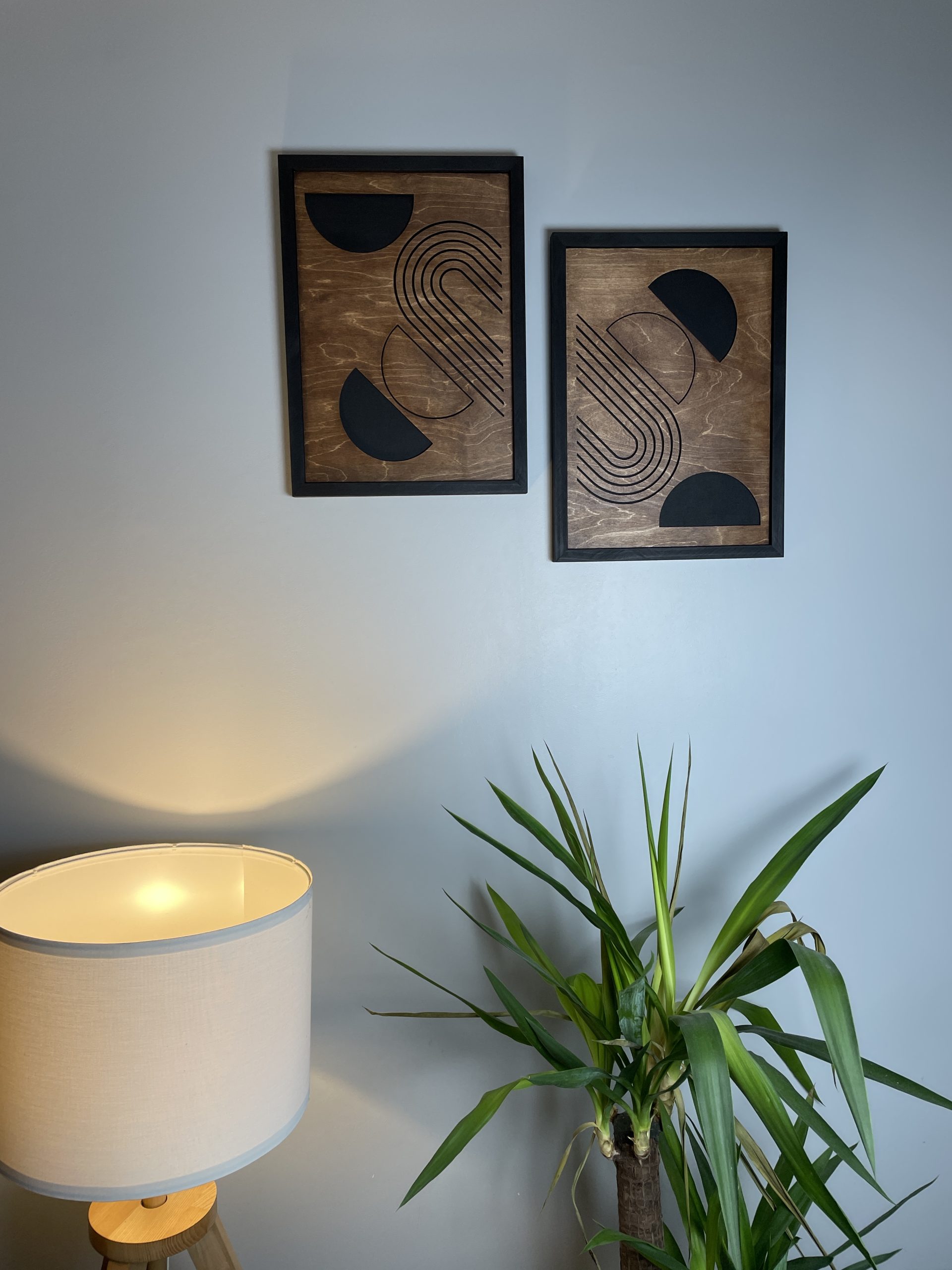 tableau en bois abstrait