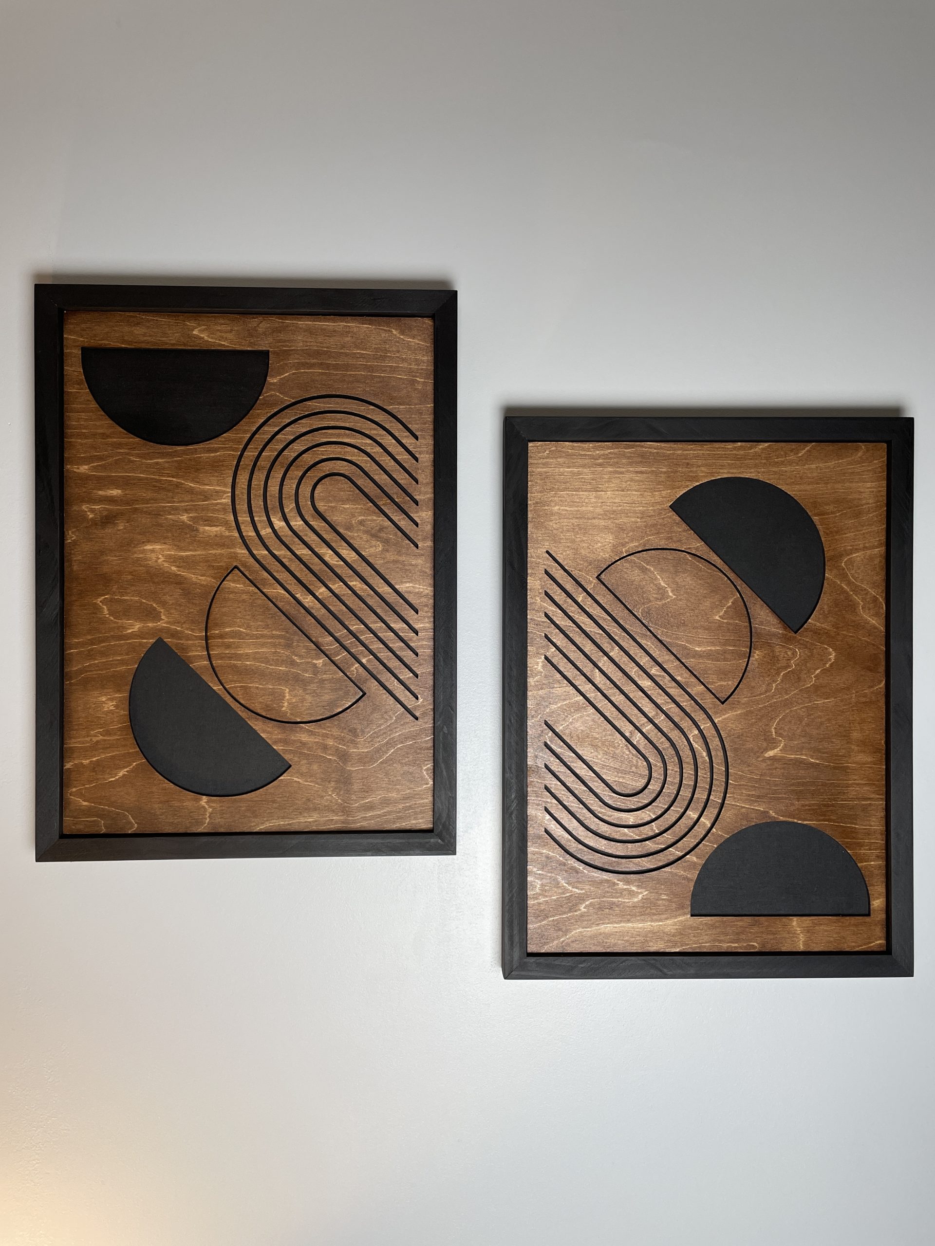 tableau en bois abstrait