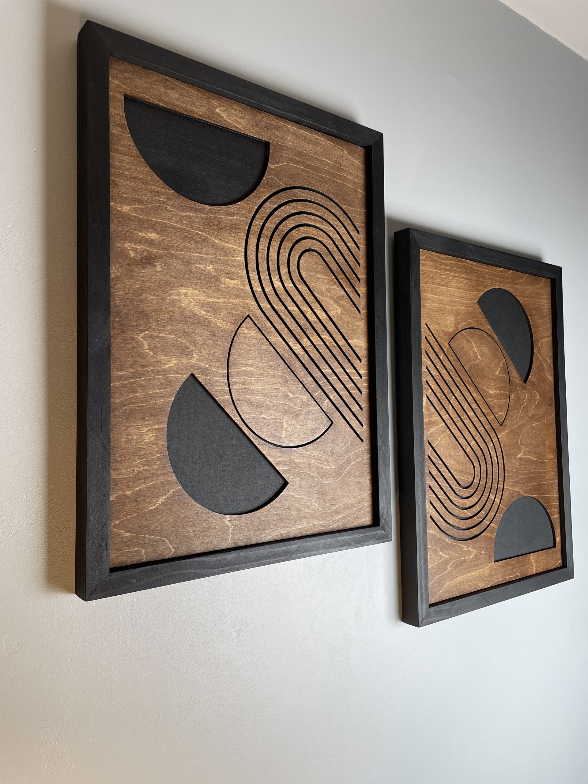 tableau en bois abstrait